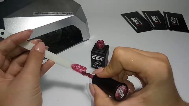 Гель лак GGA Vegas 08. Гель лак с хлопьями Юкки смотреть онлайн