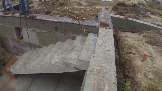 Установка лестничного марша смотреть онлайн