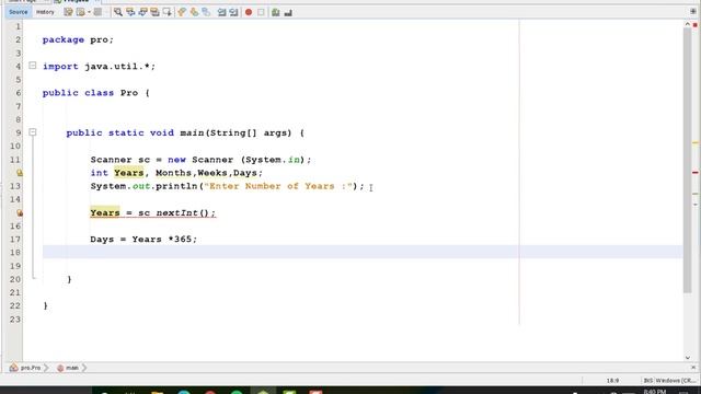 JAVA Program To Convert Years Into Days ,Weeks, Months смотреть онлайн