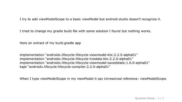 Android : Unresolved reference: viewModelScope - Kotlin Android смотреть онлайн