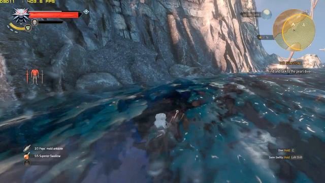The Witcher 3 - Finding the Pearl Diver - "The Sunstone" Quest смотреть онлайн