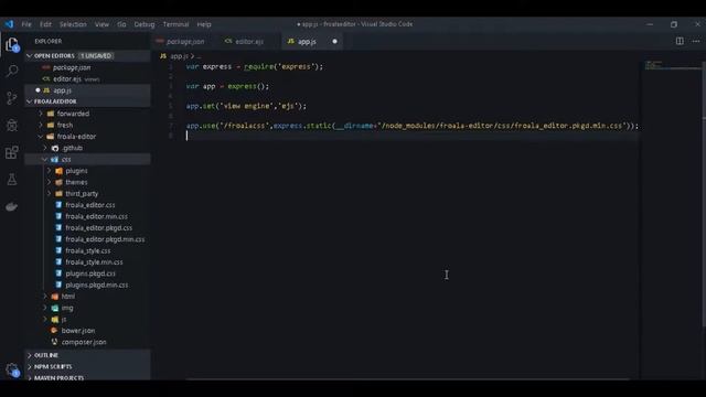 Add Froala Html Editor In Node.js Application. смотреть онлайн