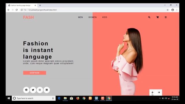 Landing page design with HTML CSS and JavaScript, JavaScript tutorials смотреть онлайн