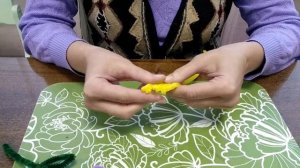 Мастер - класс "Розочка из синельной проволоки"