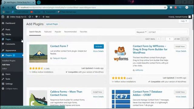 Wordpress Tutorials In Hindi How To Install Plugins (Part-9) смотреть онлайн