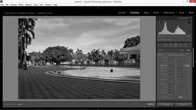 Линейный градиент в лайтрум. Инструменты локальной коррекции