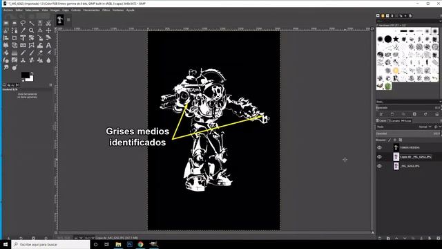 Corrección del balance de blancos con GIMP. Modo automático y manual con la herramienta NIVELES. смотреть онлайн