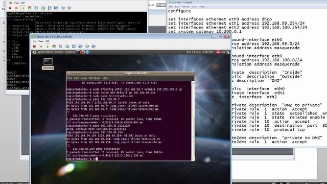 Vyatta: Lab 2 - Firewalling смотреть онлайн