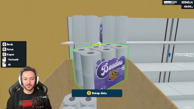 Raf Elemanı Aranıyor! Depo Açtık - Temizlik Ürünleri Satıyoruz! Süper Market Simulator [B-09]