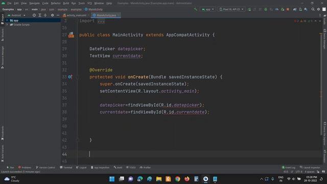 Android Datepicker Example | Android Studio | DatePicker Example смотреть онлайн