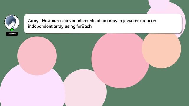 Array : How can i convert elements of an array in javascript into an independent array using forEac смотреть онлайн