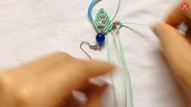 How to macrame: Earrings of the Spring leafs jewelry set - Hướng dẫn làm hoa tai chiếc lá смотреть онлайн