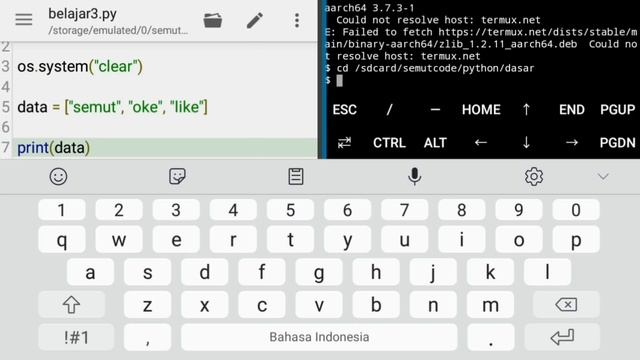 Belajar Python di Android #4 Perulangan (Looping) смотреть онлайн