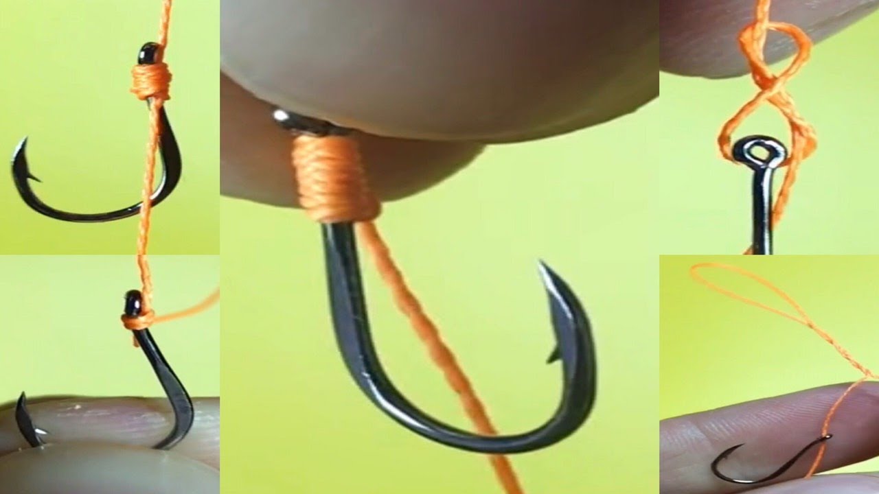 Топ 5 как привязать крючок к леске. Лучшие рыболовные узлы. Лайфхаки и самоделки для рыбалки.mp4 смотреть онлайн