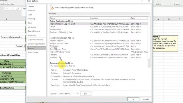 Data Analysis Toolpak Activation in Excel 2016 смотреть онлайн