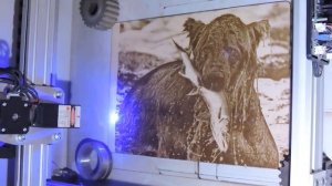 Высококачественное выжигание программой LaserGRBL.