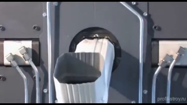 Водосток прямоугольного сечения - производство смотреть онлайн