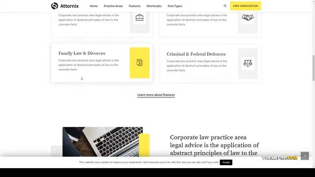 Attornix - Lawyer WordPress Theme consulting consult Build Website смотреть онлайн