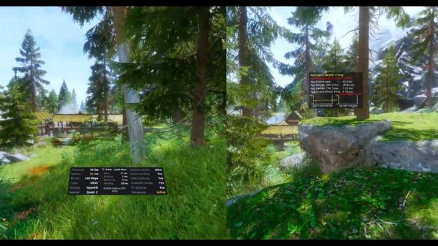 Skyrim VR Scenery ENB - Virtual Desktop Steam VR vs Airlink Open Composite Performance Test смотреть онлайн
