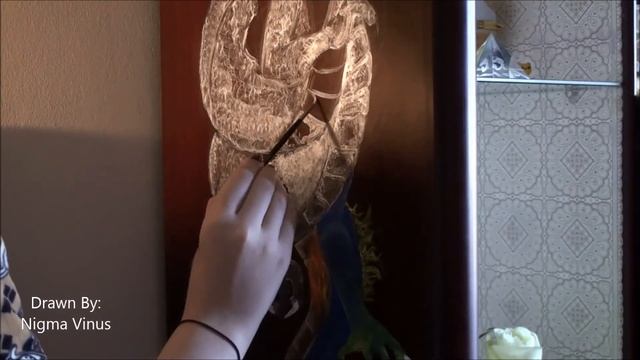 Роспись мебели| Китайский Дракон| Рисунок акриловой краской по дереву смотреть онлайн