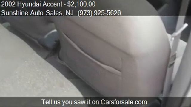 2002 Hyundai Accent GL for sale in Paterson, NJ 07503 at the смотреть онлайн