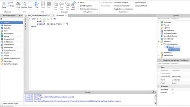 ROBLOX Tutorial: Countdown GUI смотреть онлайн