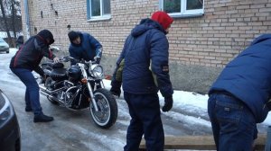 Как перевезти мотоцикл на прицепе.