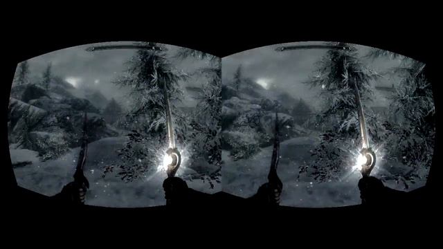 Skyrim on Oculus Rift смотреть онлайн