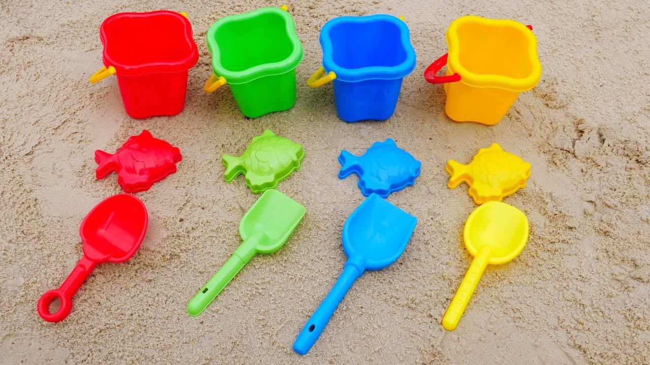 Учим цвета - Игры для детей в песочнице! Развивающие видео для малышей смотреть онлайн