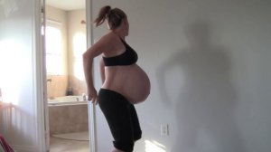 Amber 41 weeks pregnant trying to dance the baby out