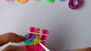 Плетенный браслет дружба из резинок на рогатке – Дружба браслет из резинок