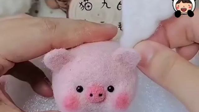 DIY, маленькие игрушки KAWAII. Сухое валяние шерсти, войлочное мастерство, фелтинг смотреть онлайн