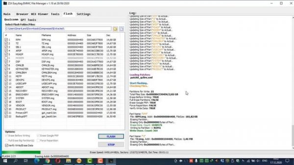 Прошивка Honor 6A с помощью EasyJTAG Emmc Manager