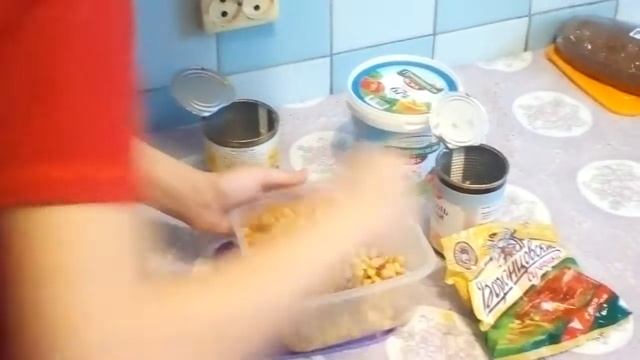 как сделать салат из кириешок очень простой! смотреть онлайн