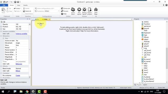 เทคนิคการใช้งาน Behaviors แบบ Timer เพื่อให้โชว์ดาวกระจายใน Construct 2 смотреть онлайн