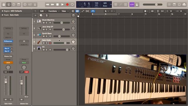 Midi Controller Demo - Nektar Impact LX88+