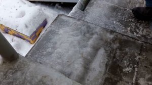 Убираем наледь с помощью горелки. очумелые Ручки 74.