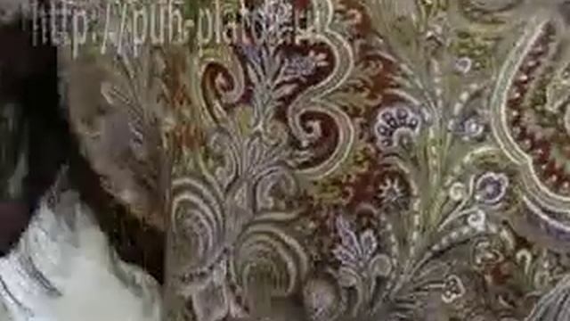 How To Tie a shawl Павловопосадский платок шаль смотреть онлайн