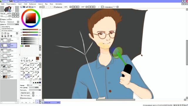 SpeedPaint | Paint Tool SAI 2 | Олёша смотреть онлайн