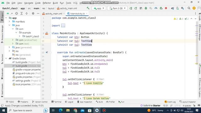 Kotlin Text View & Button with Set On Click Listener смотреть онлайн