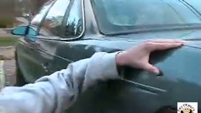 Проверил на прочность авто (из серии тупых падений)