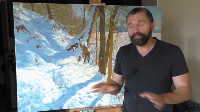 Клапоух Юрий. Как работать марафон в живописи. смотреть онлайн