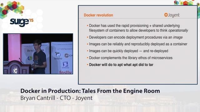 Surge 2015 - Bryan Cantrill - Docker in Production: Tales From the Engine Room смотреть онлайн