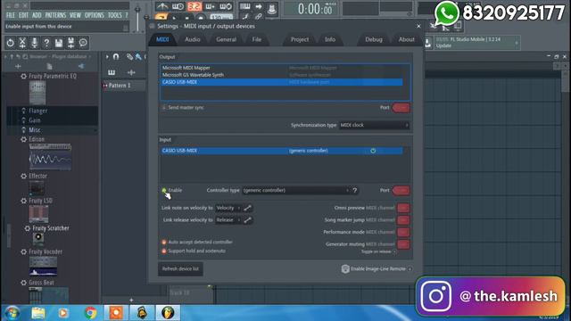 How To Connect / Record Piano With Fl Studio | Midi Settings In Fl Studio | Casio 6300in | Hindi смотреть онлайн