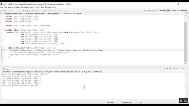 Java 8 Comparator Tutorial - Part 2 смотреть онлайн