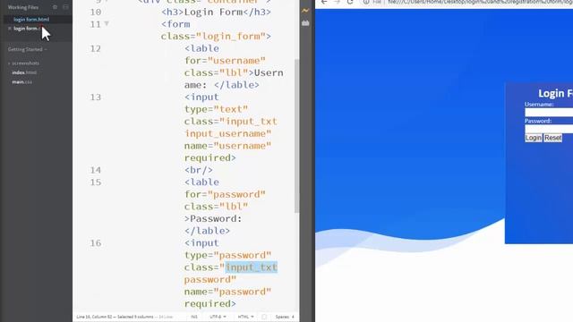 How to Create Login Registration Page in HTML CSS Animation Beginners смотреть онлайн