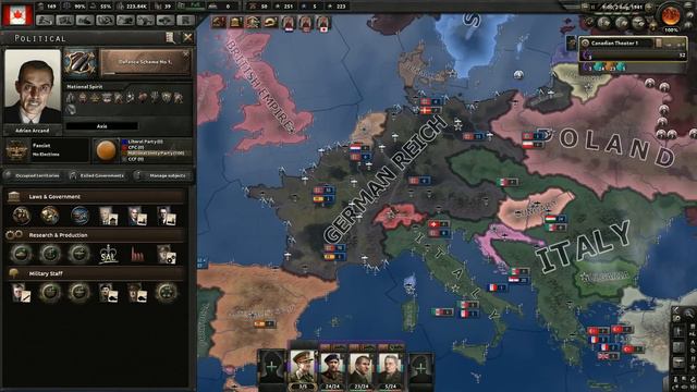Hearts of Iron 4 (Kanada) - part 2 (Nestíhám se divit) смотреть онлайн
