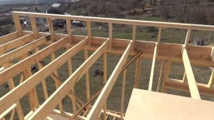 Монтаж плоской крыши в Каркасном доме.