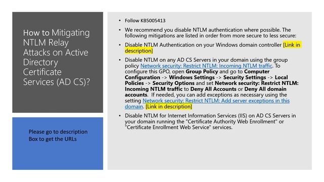 [Fixed]DFSCoerce NTLM Relay attack allows Windows domain takeover | MS-DFSNM NTLM Relay attack смотреть онлайн