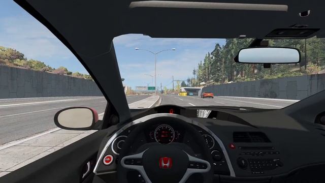 Driving Honda Civic Type R Fn2 (Beamng Drive) смотреть онлайн